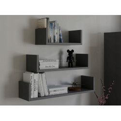 Набор полок TopEshop Mobi 3P (Anthracite)