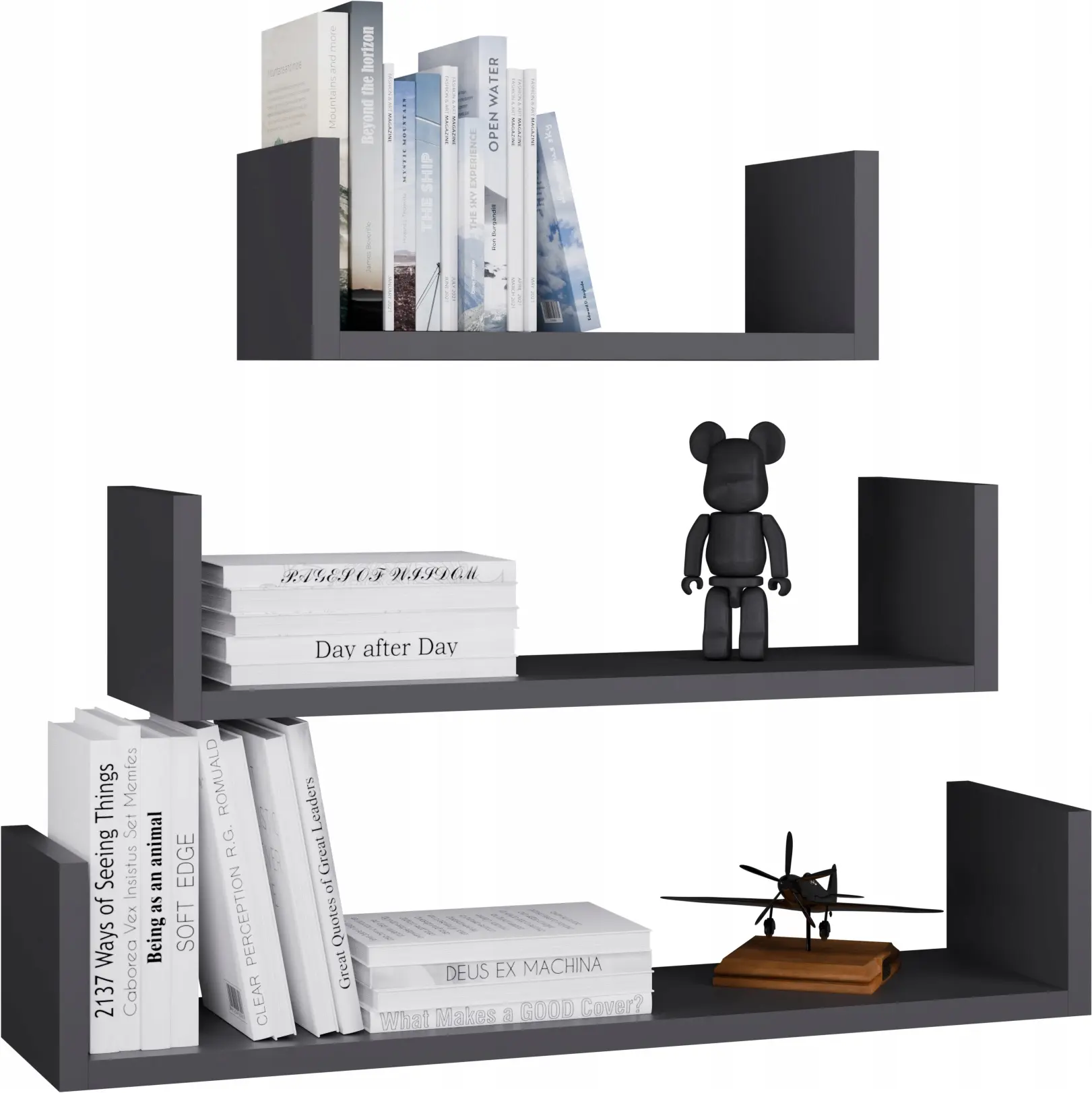 Набор полок TopEshop Mobi 3P (Anthracite) - 5