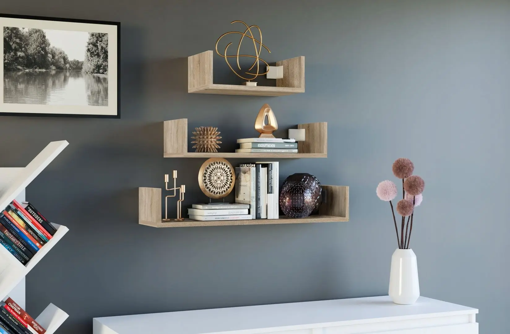 Набор полок TopEshop Mobi 3P (Sonoma Oak)