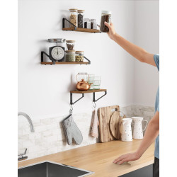 Набор полок Vasagle LWS33BX (Rustic Brown/Black) Thumb