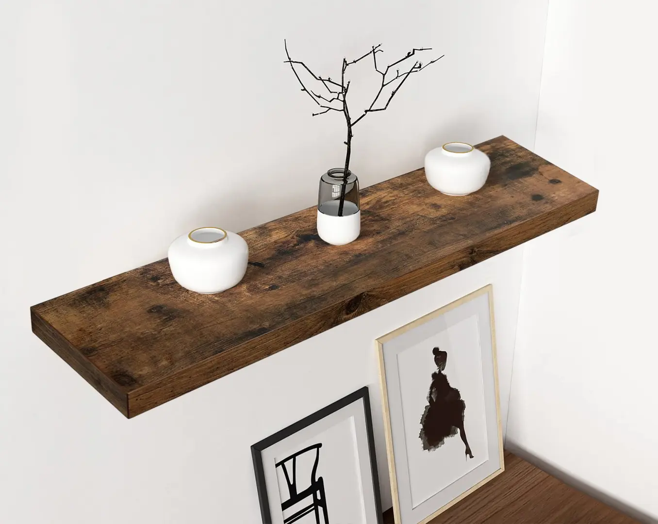 Полка Vasagle LWS28BX (Rustic Brown)