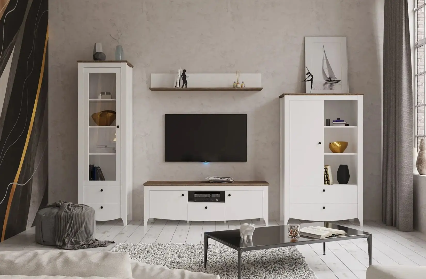 Raft Yasen Karina POL140 (Nymphea Alba/Sonoma Oak Truffle)