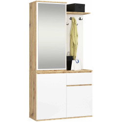 Antreu Akord Entro 95cm 3D1SZ (Artisan Oak/White) Thumb
