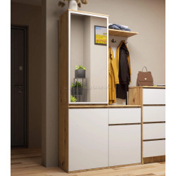 Antreu Akord Entro 95cm 3D1SZ (Artisan Oak/White)