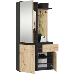 Antreu Akord Entro 95cm 3D1SZ (Black/Artisan Oak) Thumb