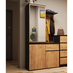 Antreu Akord Entro 95cm 3D1SZ (Black/Craft Oak)
