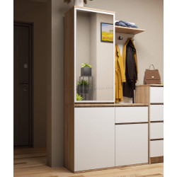 Antreu Akord Entro 95cm 3D1SZ (Sonoma Oak/White)
