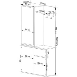 Antreu Akord Entro 95cm 3D1SZ (Sonoma Oak/White) Thumb