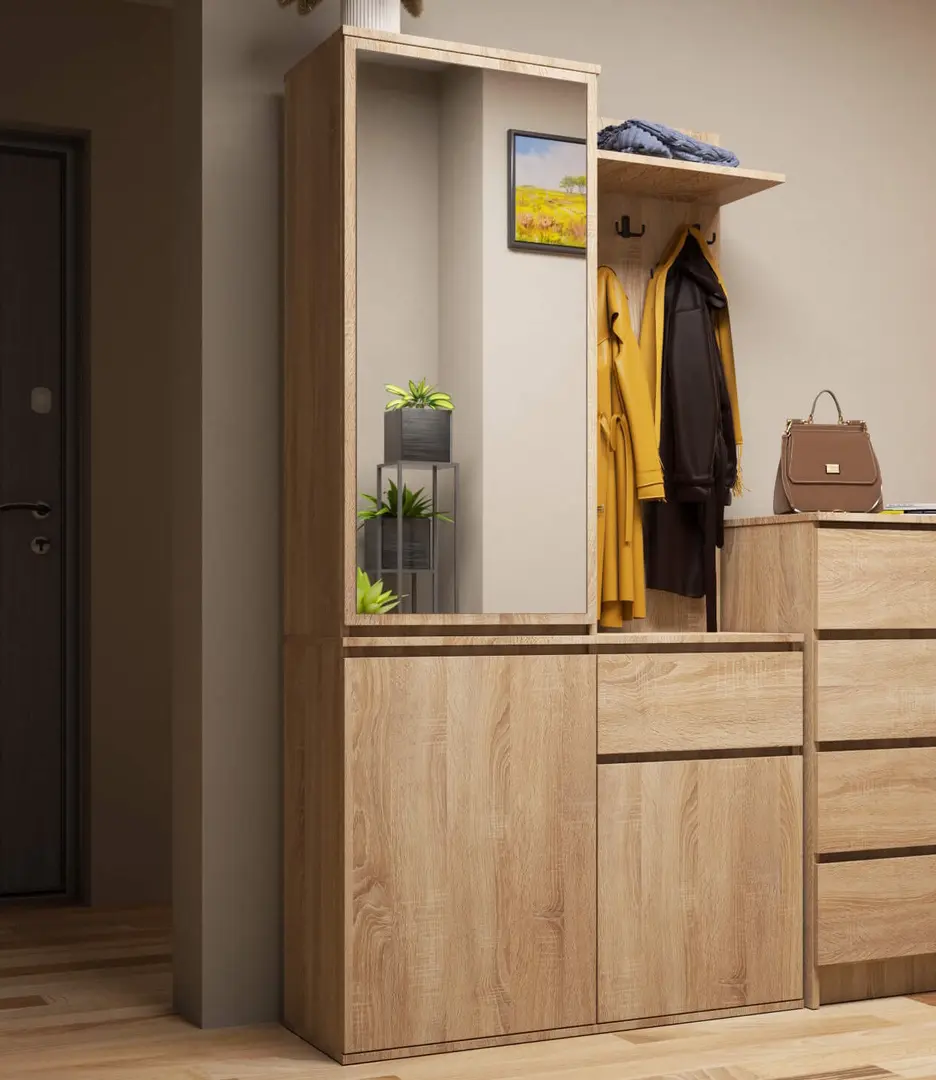 Antreu Akord Entro 95cm 3D1SZ (Sonoma Oak)