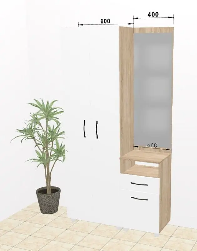 Antreu Ambianta Bruno 1.0m (Bardolino/Alb)