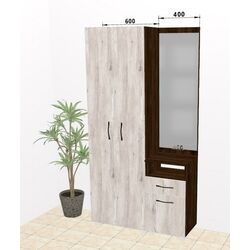 Antreu Ambianta Bruno 1.0m (Sonoma Inchis/Samoa Alb) Thumb