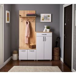 Прихожая Ambianta Bruno 1.25м (Бардолино/Белый)