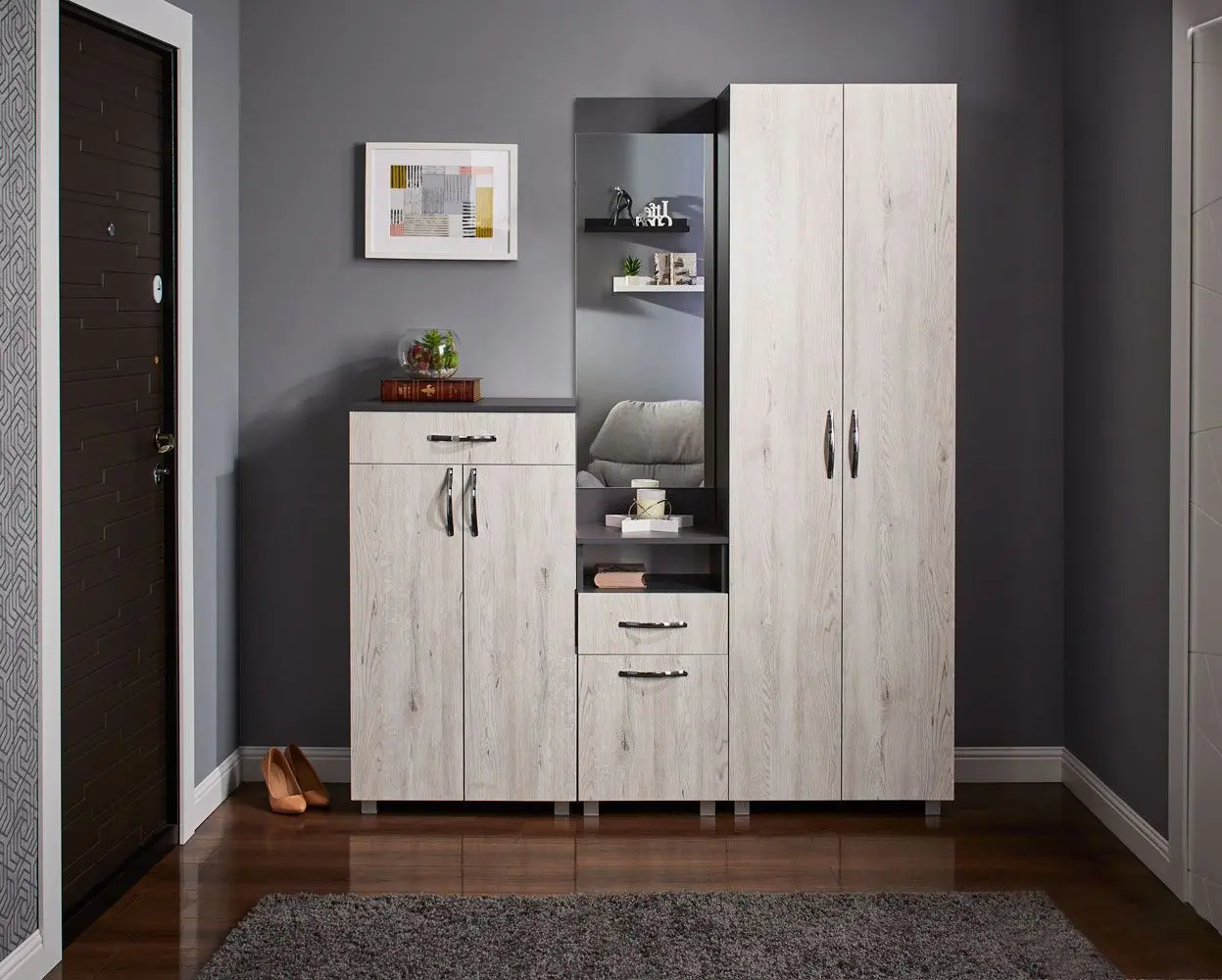 Antreu Ambianta Bruno 1.6m (Grafit/Samoa Alb)