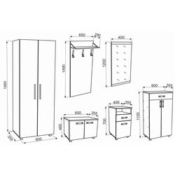 Antreu Ambianta Bruno 2.25m (Grafit/Samoa Alb) Thumb