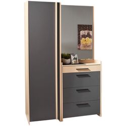 Antreu Ambianta Solaris cu dulap 1.4m (Cremona/Grafit) Thumb