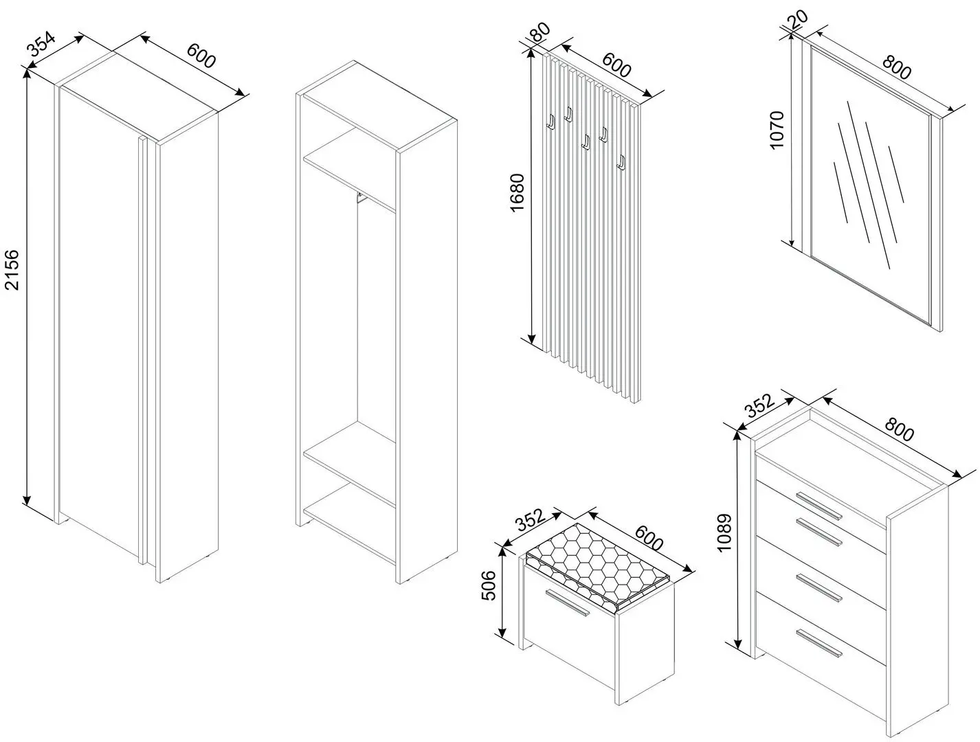 Antreu Ambianta Solaris 2.0m (Cremona/Grafit)