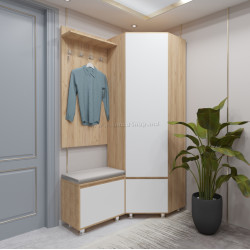 Прихожая Arta Mobilei Krafti 2.3 AM82 (Gold Craft Oak/Alpine White)