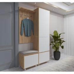 Прихожая Arta Mobilei Krafti 2.4 AM78 (Gold Craft Oak/Alpine White)