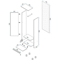 Antreu Arta Mobilei Krafti 2.5.3.4 AM75 (Gold Craft Oak/Alpine White) Thumb