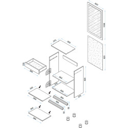 Прихожая Arta Mobilei Krafti 5.3 AM83 (Gold Craft Oak/Alpine White) Thumb