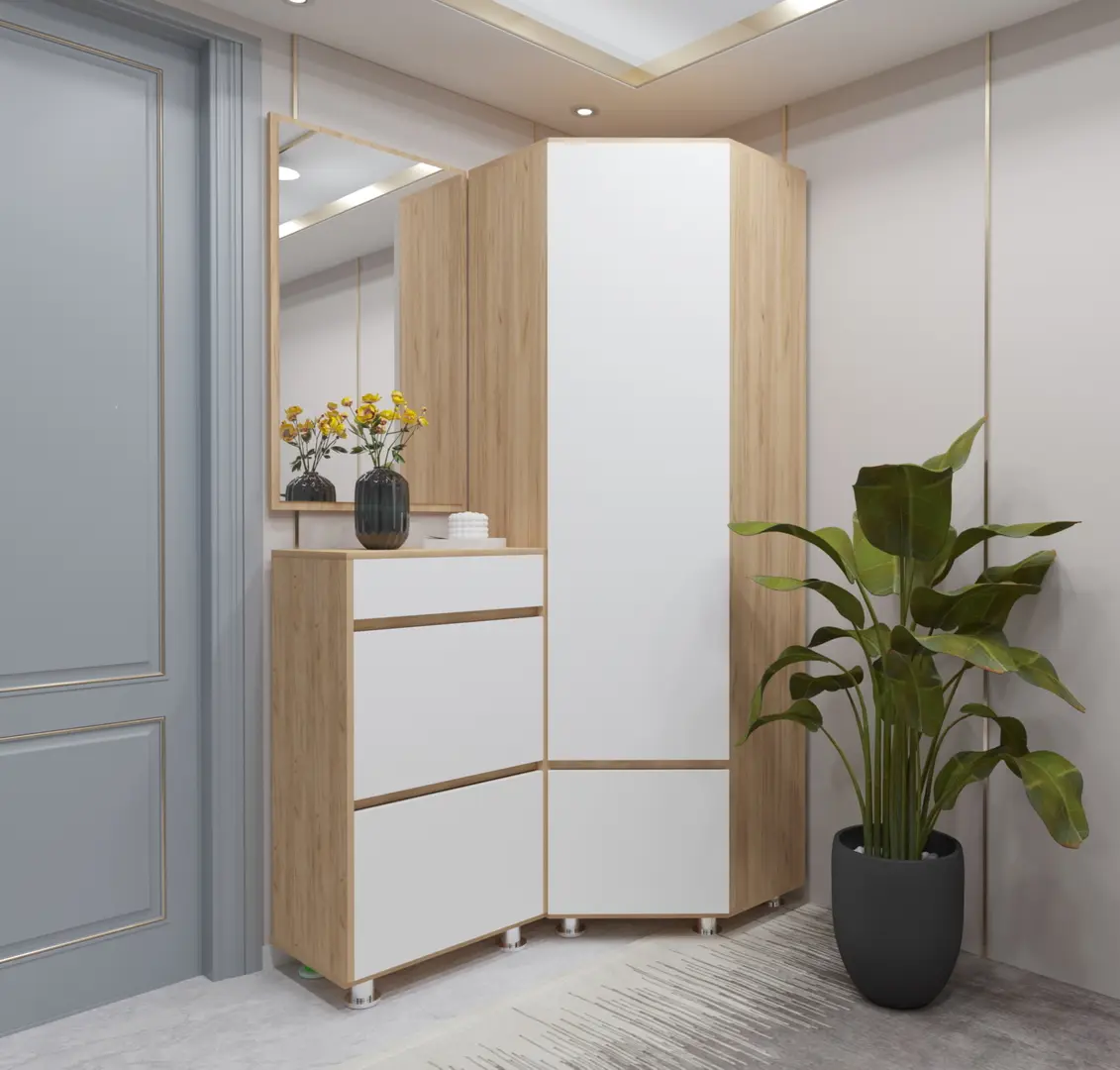 Прихожая Arta Mobilei Krafti 5.3 AM83 (Gold Craft Oak/Alpine White)