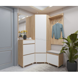 Прихожая Arta Mobilei Krafti 5.3.2 AM81 (Gold Craft Oak/Alpine White)