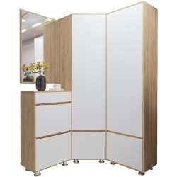 Прихожая Arta Mobilei Krafti 5.3.4 AM80 (Gold Craft Oak/Alpine White) Thumb