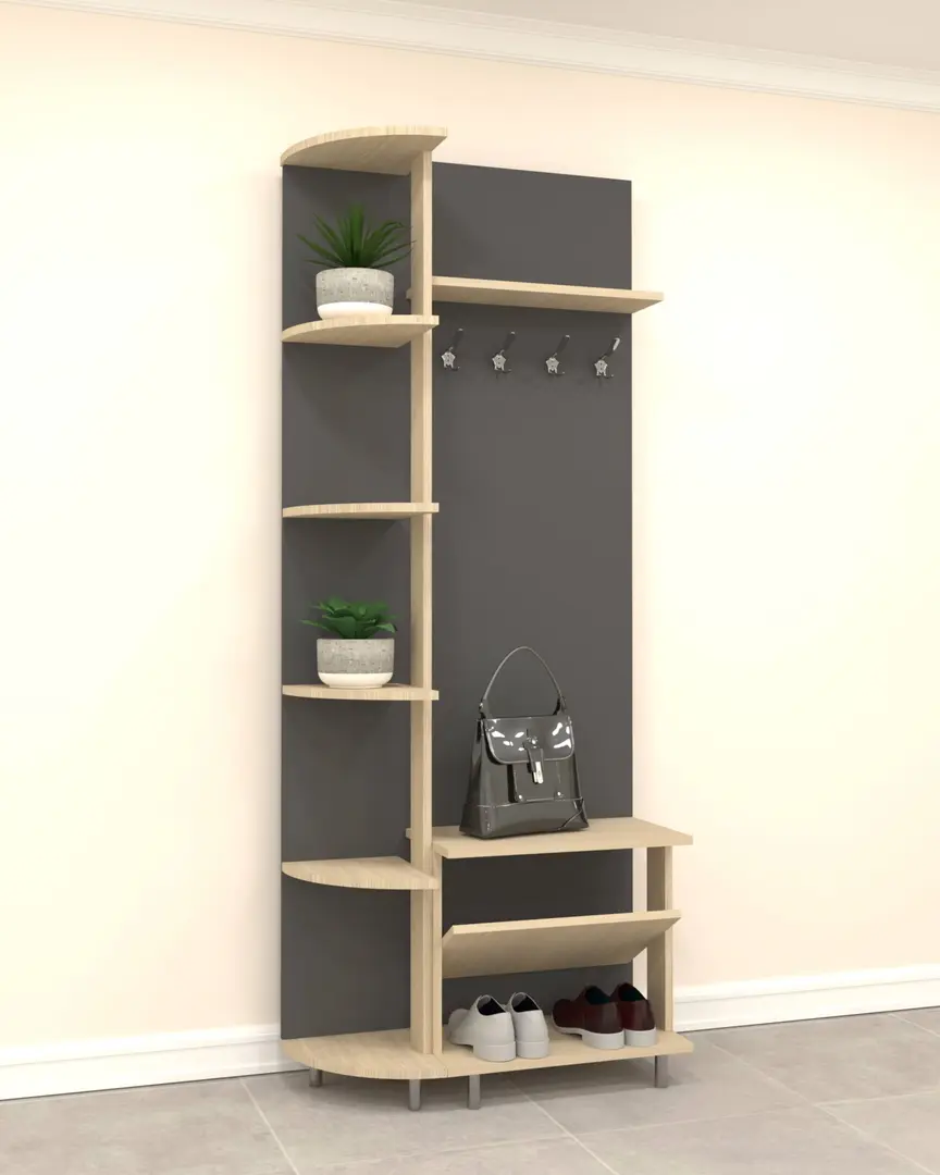 Прихожая Arta Mobilei Open Grafit 1.2 AM50 (Graphite/Ferrara Oak)