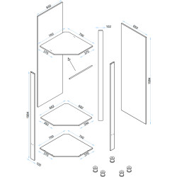 Antreu Arta Mobilei Open Grafit 1.3.4 AM51 (Graphite/Ferrara Oak) Thumb