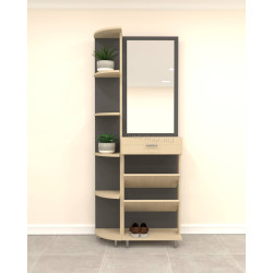 Прихожая Arta Mobilei Open Grafit 1.5 AM55 (Graphite/Ferrara Oak)