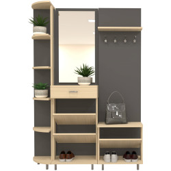 Прихожая Arta Mobilei Open Grafit 1.5.2 AM56 (Graphite/Ferrara Oak) Thumb