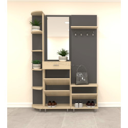 Прихожая Arta Mobilei Open Grafit 1.5.2 AM56 (Graphite/Ferrara Oak)