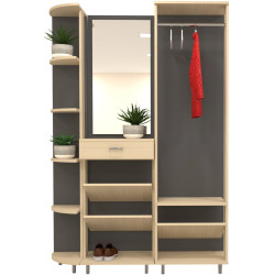 Прихожая Arta Mobilei Open Grafit 1.5.4 AM48 (Graphite/Ferrara Oak) Thumb