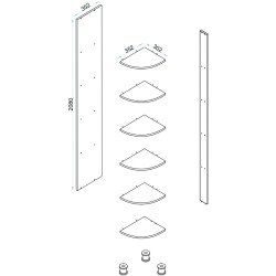 Прихожая Arta Mobilei Open Grafit 1.5.4 AM48 (Graphite/Ferrara Oak) Thumb