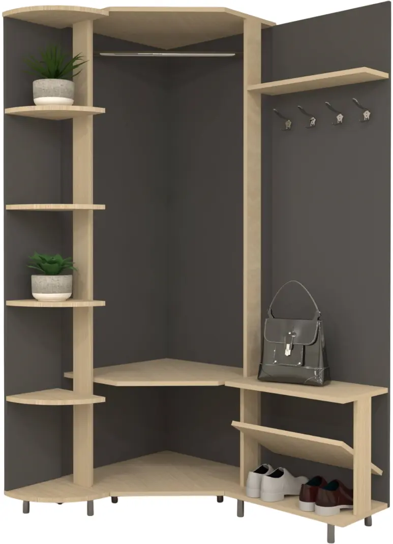 Прихожая Arta Mobilei Open Grafit 2.3.1 AM53 (Graphite/Ferrara Oak)