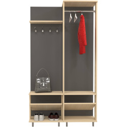 Прихожая Arta Mobilei Open Grafit 2.4 AM58 (Graphite/Ferrara Oak) Thumb