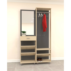 Прихожая Arta Mobilei Open Grafit 5.4 AM60 (Graphite/Ferrara Oak)