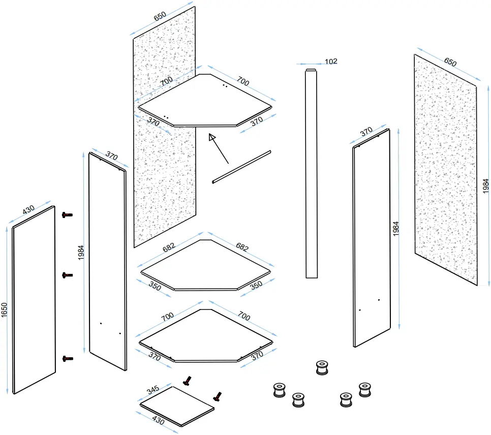 Antreu Arta Mobilei Urban 2.5.3.4 AM84 (Urban Oyster Oak/Anthracite)