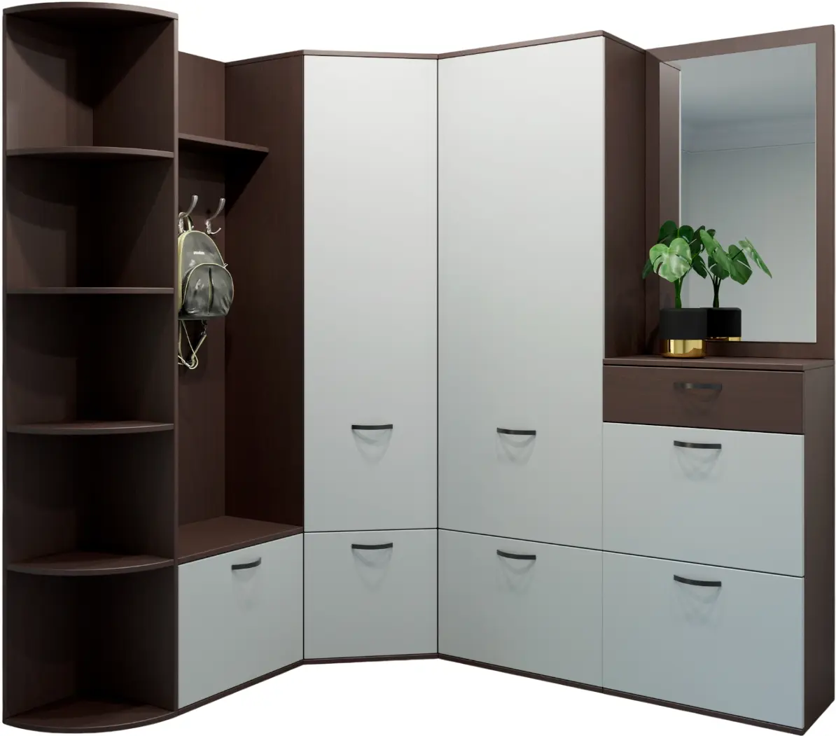 Antreu Arta Mobilei Wenge 1-5 AM32 (Wenge Magic/Stone Grey)