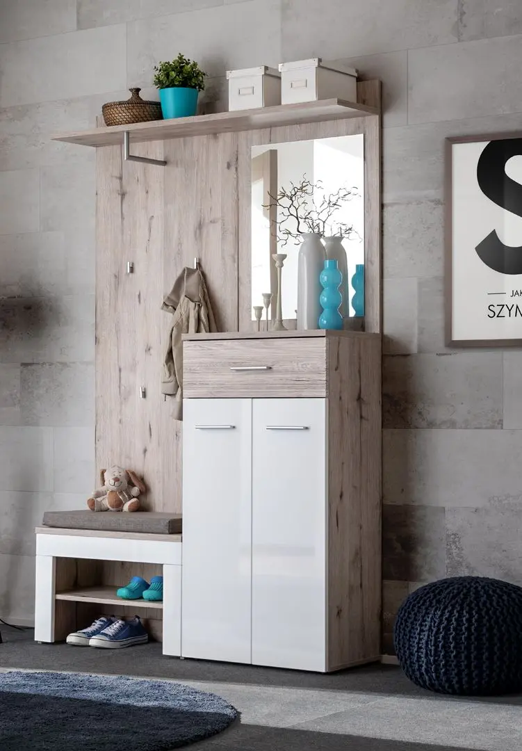 Прихожая ASM Gustavo II DWW GV2 (Wellington Oak/White Gloss)