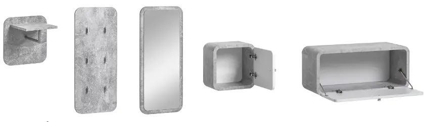 Antreu ASM Wally IV AJW WY4 (Concrete/White Gloss) - 3