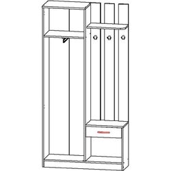 Прихожая Астрид-Мебель София 8 (Ясень Анкор Белый) Thumb