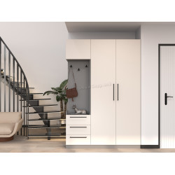 Antreu Bayro Serenity 3 sertare 150x220x52 stang (Light Cream/Asphalt Grey)