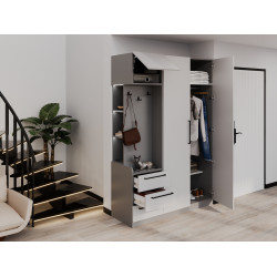 Antreu Bayro Serenity 3 sertare 150x220x52 stang (Light Grey/Asphalt Grey) Thumb