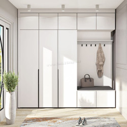 Прихожая Comfort Mebel Flex ВТ-4081 ДСП Eko 2.5m (White Matte)