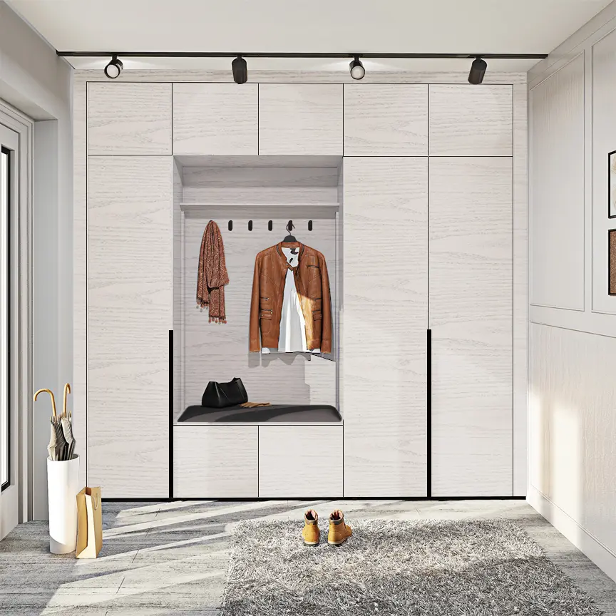 Прихожая Comfort Mebel Flex ВТ-4086 ДСП Eko 2.5m (Bleached Oak Matte)