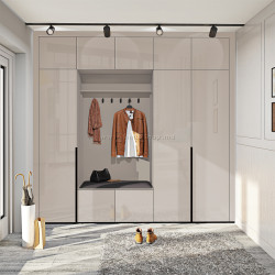 Прихожая Comfort Mebel Flex ВТ-4086 ДСП Eko 2.5m (Cashmere Gloss)