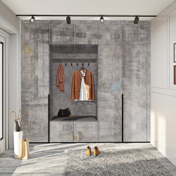 Прихожая Comfort Mebel Flex ВТ-4086 ДСП Eko 2.5m (Concrete Light Gloss)