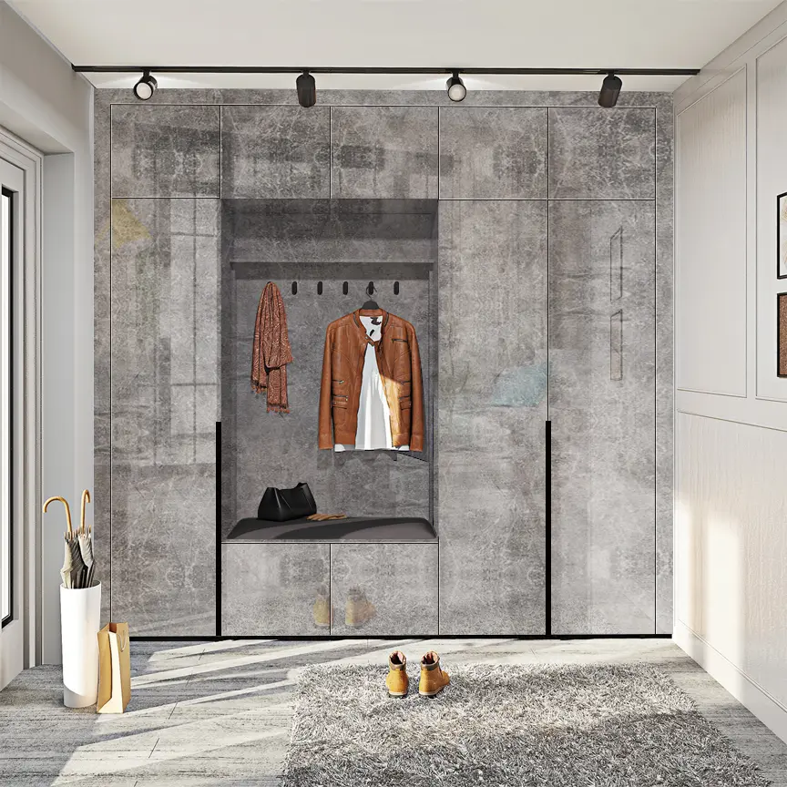 Прихожая Comfort Mebel Flex ВТ-4086 ДСП Eko 2.5m (Concrete Light Gloss)