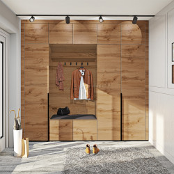 Прихожая Comfort Mebel Flex ВТ-4086 ДСП Eko 2.5m (Golden Oak Matte)